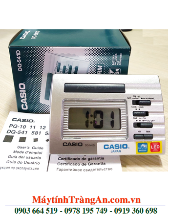 Casio DQ-541D-8RDF, Đồng hồ báo thức để bàn điện tử Casio DQ-541D-8RDF màu Trắng bạc 
